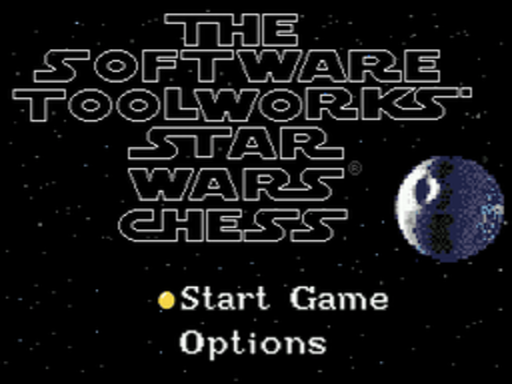 Star Wars Chess title screen for Sega Mega CD